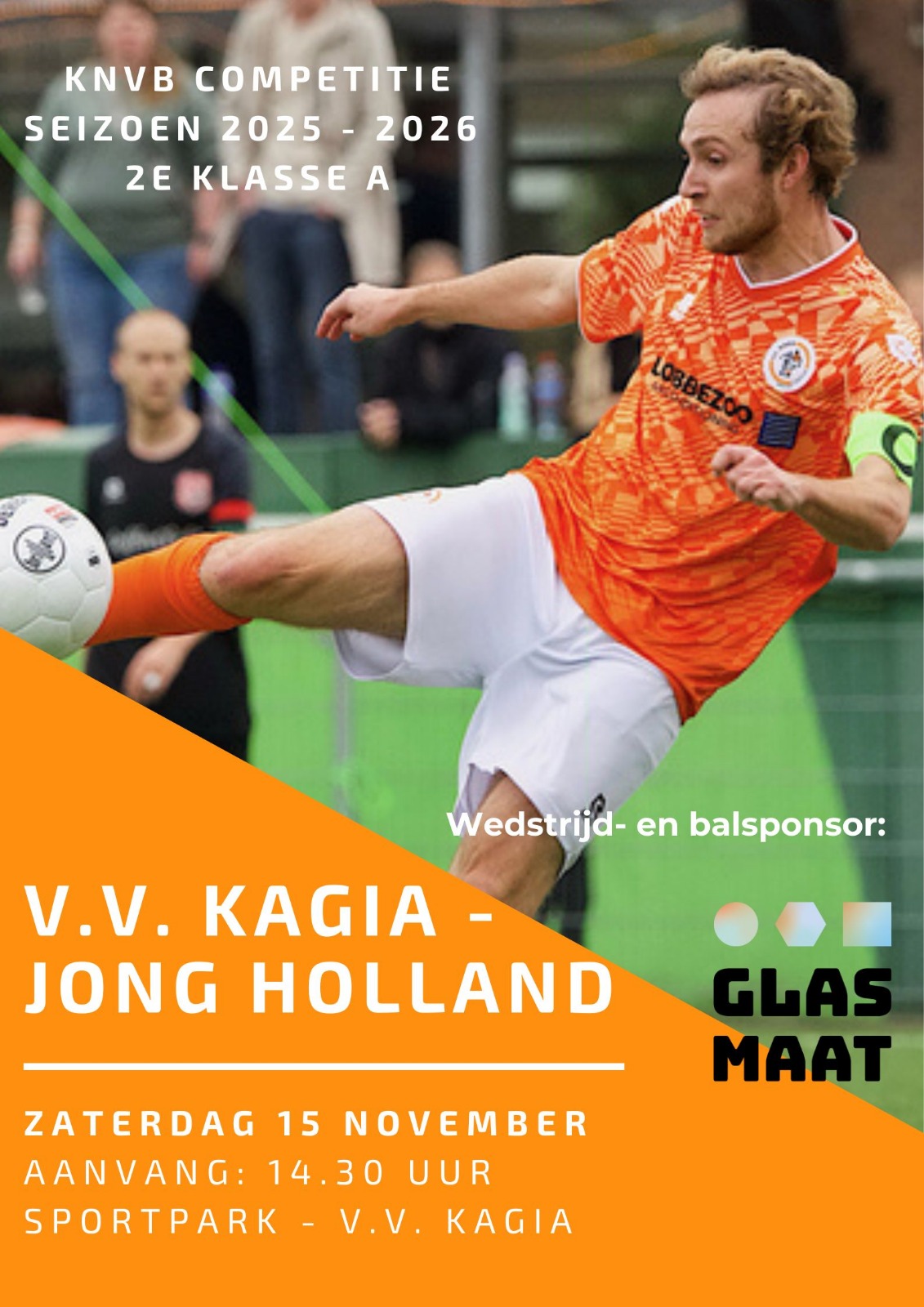 Wedstrijdkrantje Kagia 1 - Jong Holland 1 | 15 november