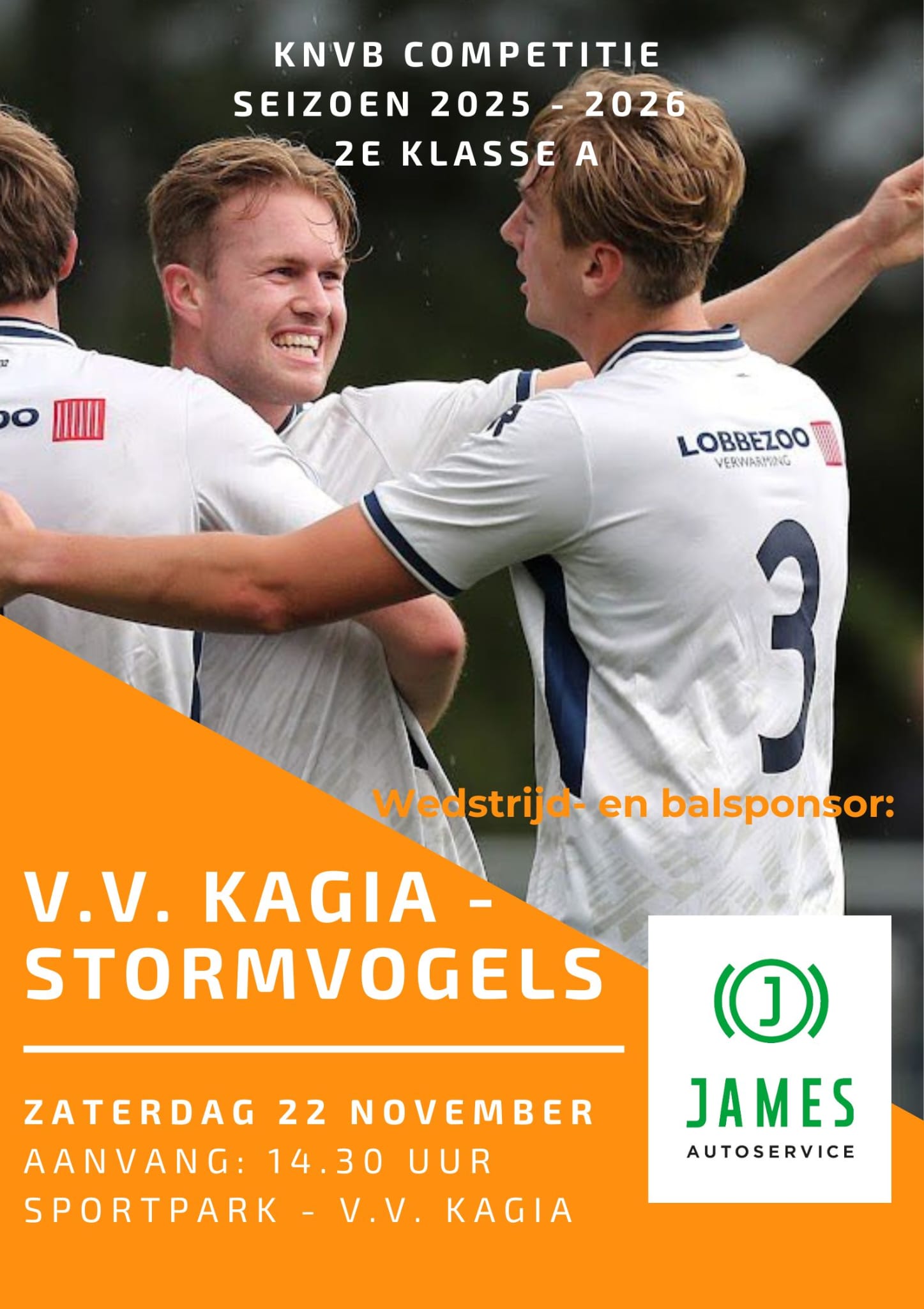 Wedstrijdkrantje Kagia 1 - Stormvogels ijvv 1 | 22 november 2025